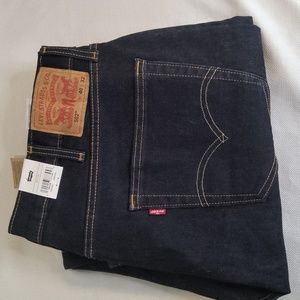 Nwt Levi's taper 502 40x32 dark denim jeans pants